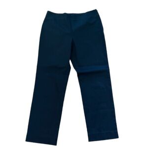 NWOT Lacoste Ladies  Black Chinos Side Zip Pant Size 38